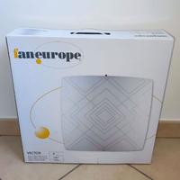 Plafoniera quadrata in vetro Vector Fan Europe