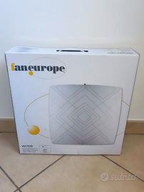 Plafoniera quadrata in vetro Vector Fan Europe