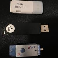 Lotto chiavette USB varie capacità funzionanti