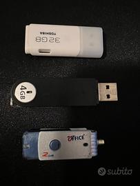 Lotto chiavette USB varie capacità funzionanti