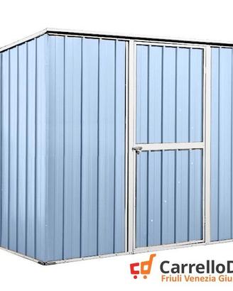 Casetta box giardino Acciaio 260x185 azzurro