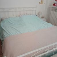 Letto matrimoniale struttura ferro battuto