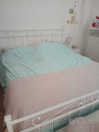Letto matrimoniale struttura ferro battuto
