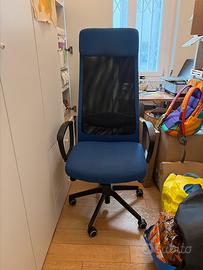 Sedia ufficio rotelle ikea Markus