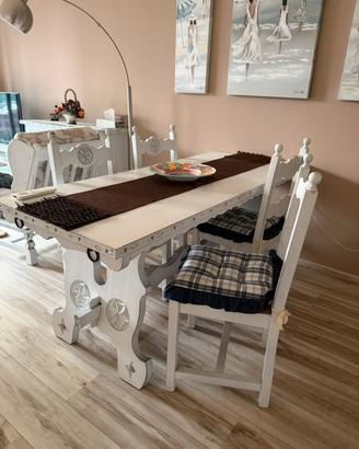 Set soggiorno stile invecchiato