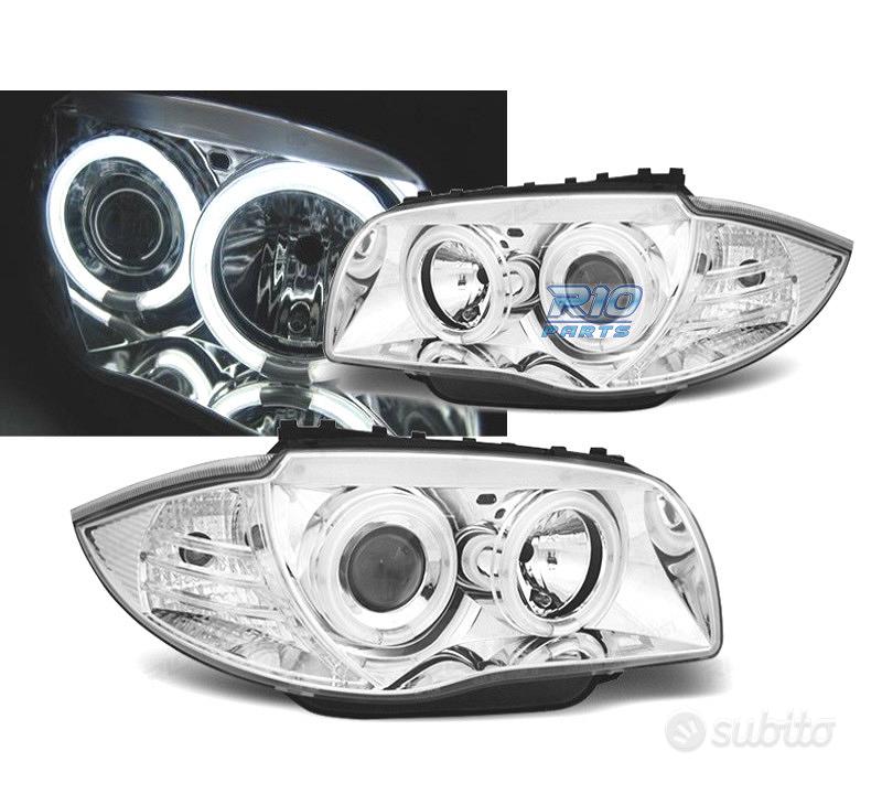 Subito - RICAMBI DIECI - FARI BMW E81 E87 E82 E88 ANGEL EYES CROMATI ...