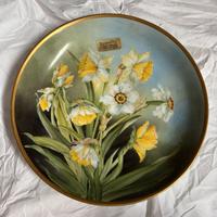 Piatto Limoges Dipinto A mano Vintage