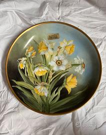 Piatto Limoges Dipinto A mano Vintage