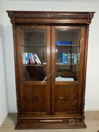 Libreria in legno stile francese del 1800