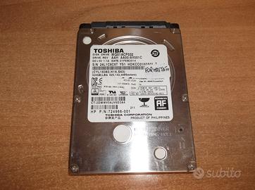 Hard Disk 2.5" SATA toshiba 320GB Usato