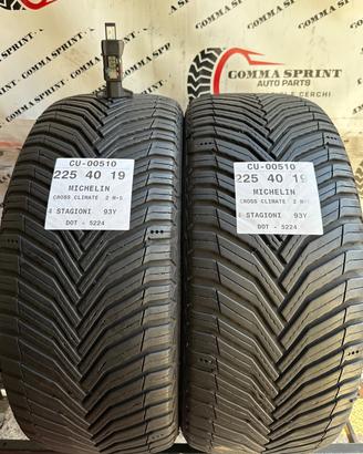 2 PNEUMATICI 225/40 R19 MICHELIN 4 STAGIONI 80%
