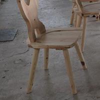 sedie tirolesi in pino grezzo