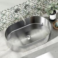 Lavabo da appoggio Jupiter Brushed Steel Art. BB68