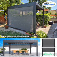 Tenda a caduta 4m per pergola bioclimatica NUOVA
