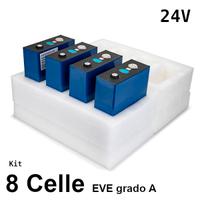 24v Set 8 celle Lifepo4 EVE 314Ah NUOVE GRADO A