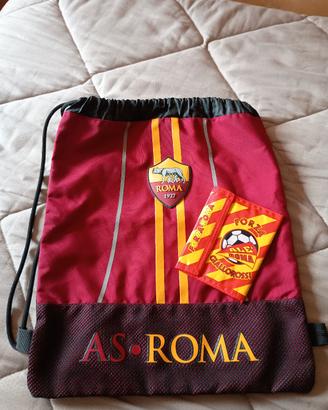 Sacca + portafoglio Roma calcio 