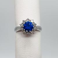 COD.1835.25 ANELLO ORO BIANCO 18K 750 TOPAZIO