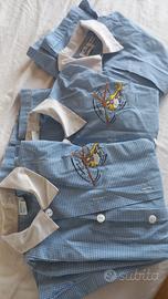 3 grembiulini maschile per scuola dell'infanzia 