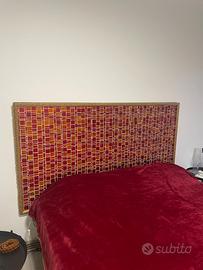 Testiera letto artigianale