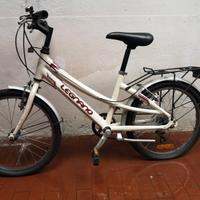 BICICLETTA LEGNANO BIANCA RAGAZZA 9-11 ANNI
