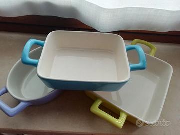 Pirofile/piatti monoporzione - set da tre