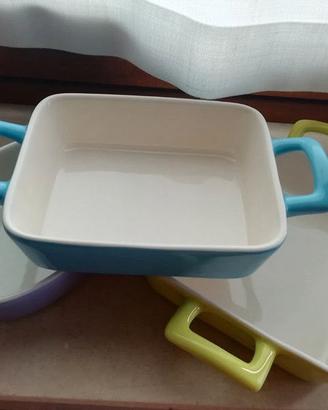 Pirofile/piatti monoporzione - set da tre