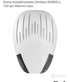 Sirena antifurto autoalimentata