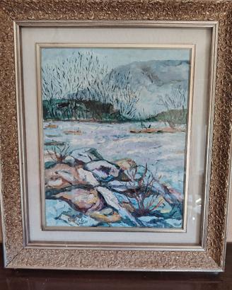 QUADRO Paesaggio Invernale Dalma Bresolin