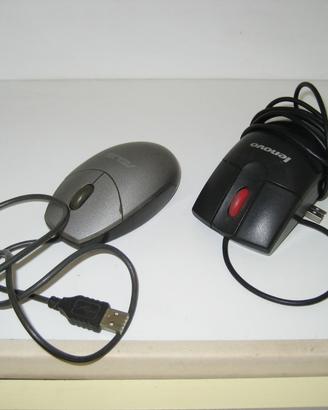 2 mouse con filo e presa Usb