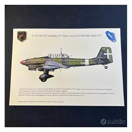 Litografia Junkers Ju 87 "Picchiatello" A4