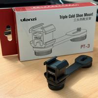 Supporto 3 attacchi cold shoe Ulanzi PT-3