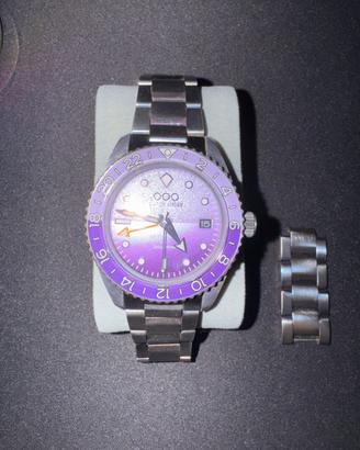 Orologio out of order gmt dark violet