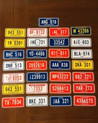 Targhe USA Adesivi stickers edizioni Zanetti
