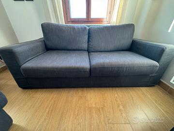 Divano moderno 3 posti grigio (Poltrone e Sofà)