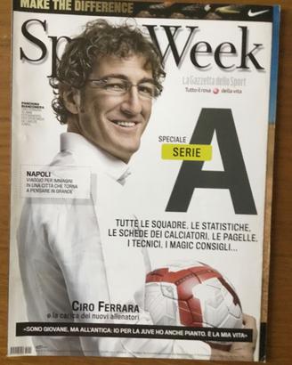 Sportweek 22/8/09 Ciro Ferrara speciale serie A