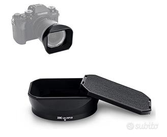 Paraluce metallico e copri obiettivo per Fujifilm