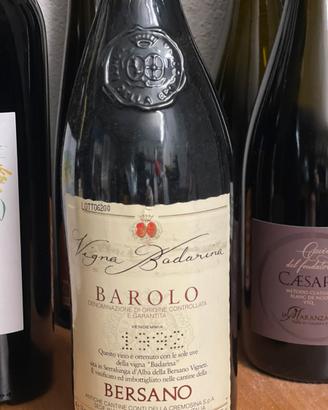 Vino barolo 1992 cantina Conti della Cremosina
