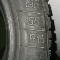 4 gomme 195/55/16 quatro stagioni al 90%di battist
