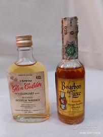 2 mignon whisky Bourbon de Luxe Glen Calder 