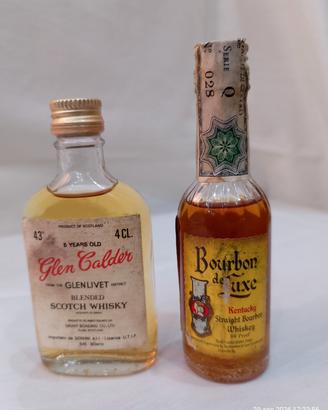 2 mignon whisky Bourbon de Luxe Glen Calder 