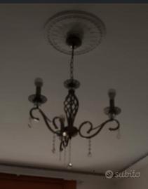 lampadario in ottone