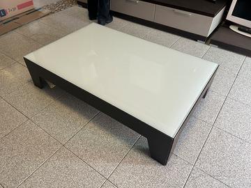 Tavolino salotto legno e vetro