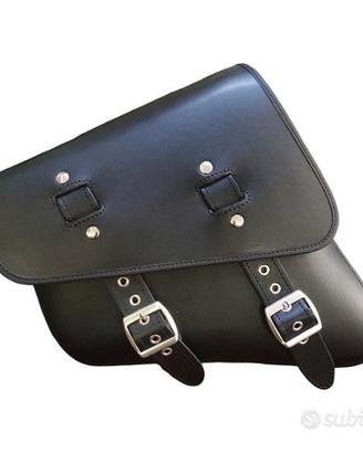 borsa diagonale dakota in pelle per moto custom