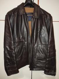 giubbotto in pelle marrone AMERICANINO 