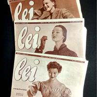 Tre riviste vintage di moda. 