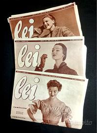 Tre riviste vintage di moda. 