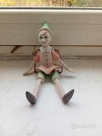 Pinocchio vintage in ceramica 
