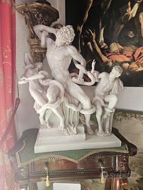 MONUMENTALE SCULTURA LAOCOONTE POLVERE DI MARMO !