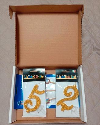 set candeline per compleanno 