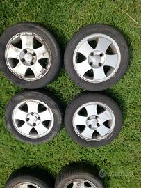 lotto 8 cerchi in lega 8 montatura 4 buchi+gomme